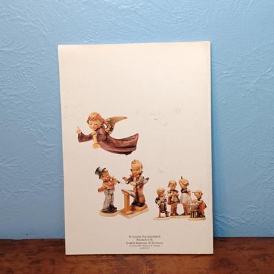 LOT 154: Hummel Goebel Apple Tree Boy and Good Friends Table Lamps with Collectible Plate & Book