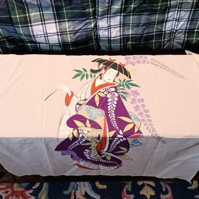 LOT 159: Vintage Scarves with Hat Boxes and Shoe Bench