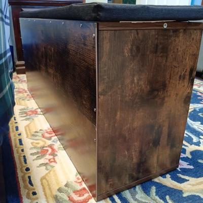 LOT 159: Vintage Scarves with Hat Boxes and Shoe Bench