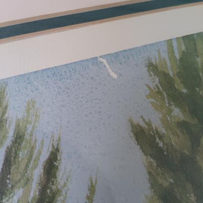 LOT 162: Signed and Numbered Jill Amos Raine Watercolor of St. George's Club, Bermuda