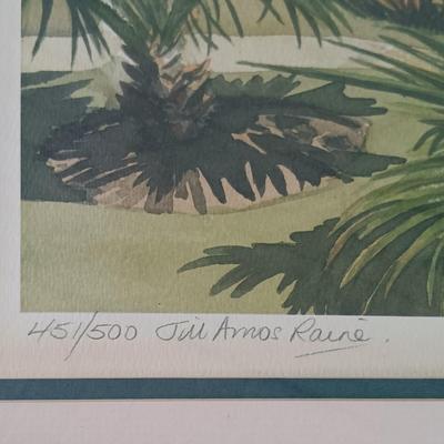 LOT 162: Signed and Numbered Jill Amos Raine Watercolor of St. George's Club, Bermuda