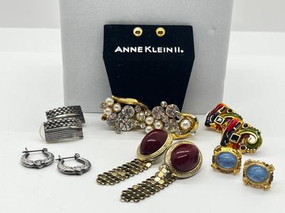 LOT 201J: Vintage Pierced Earrings and Rings