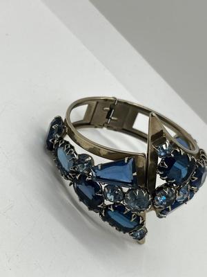 LOT 232J: Assorted Blue and Silvertone Costume Jewelry