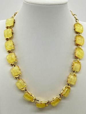 LOT 270J: Gorgeous Vintage CORO Lucite Confetti Bead Necklace and Bracelet - Circa 1940's - 1960's -Like New!