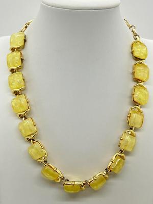 LOT 270J: Gorgeous Vintage CORO Lucite Confetti Bead Necklace and Bracelet - Circa 1940's - 1960's -Like New!