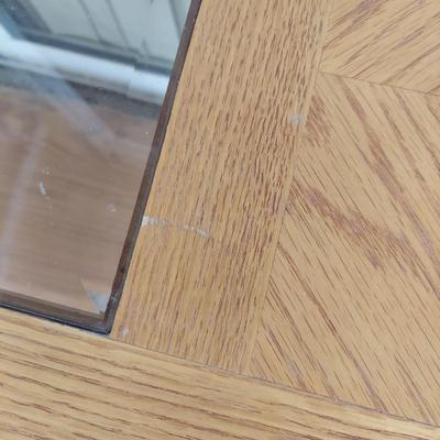 Oak & Glass Console Table and Side Table (SR-BBL)