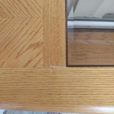 Oak & Glass Console Table and Side Table (SR-BBL)