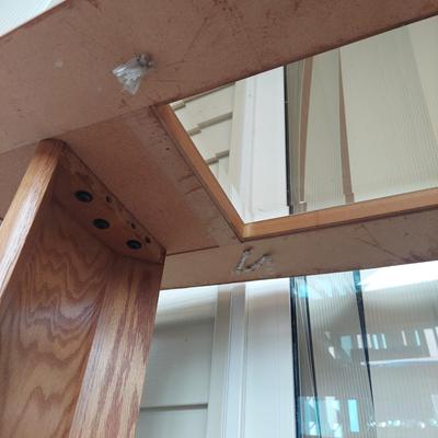 Oak & Glass Console Table and Side Table (SR-BBL)
