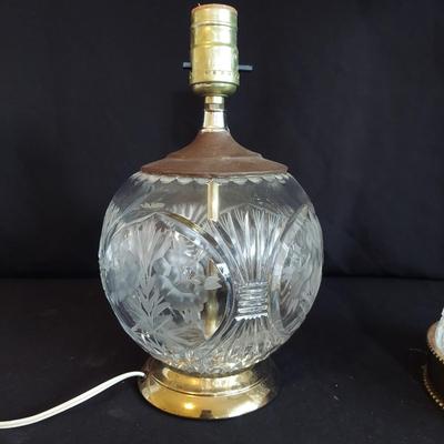 Two Cut Glass Lamps (SR-BBL)