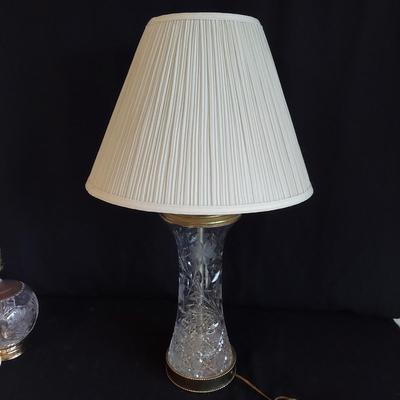 Two Cut Glass Lamps (SR-BBL)