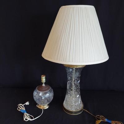 Two Cut Glass Lamps (SR-BBL)
