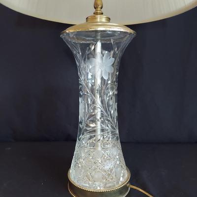 Two Cut Glass Lamps (SR-BBL)