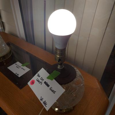 Two Cut Glass Lamps (SR-BBL)