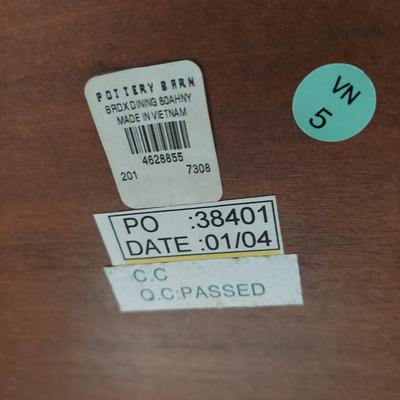 Pottery Barn Dining Table w/ Cane Back Chairs (SR-BBL)