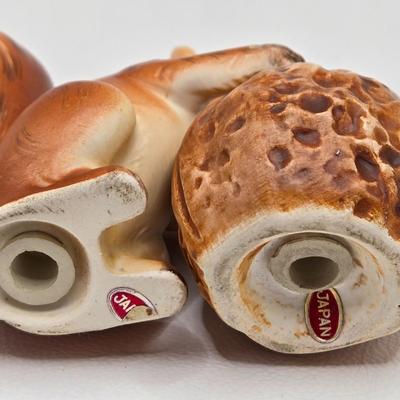 LOT 14K: Vintage Otagri Cow and Bull Salt & Pepper Shakers, Squirrel and Acorn , Martha & George Salt & Pepper Shakers, and...