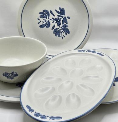 LOT 15K: Vintage Pfaltzgraff Yorktowne Set Including Cannisters, Serving Ware, Glasses, and More