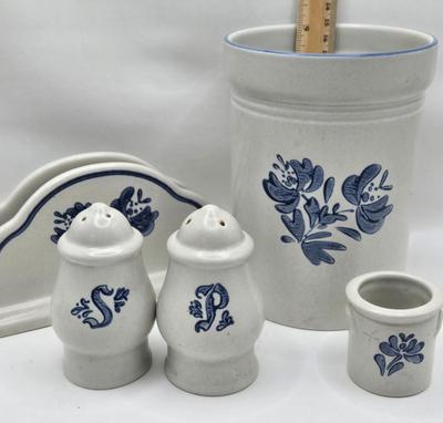 LOT 15K: Vintage Pfaltzgraff Yorktowne Set Including Cannisters, Serving Ware, Glasses, and More