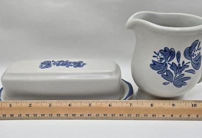 LOT 15K: Vintage Pfaltzgraff Yorktowne Set Including Cannisters, Serving Ware, Glasses, and More