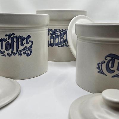 LOT 15K: Vintage Pfaltzgraff Yorktowne Set Including Cannisters, Serving Ware, Glasses, and More