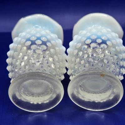 LOT 23K: Multiple Vintage Fenton Milk Glass Hobnail Pieces and More
