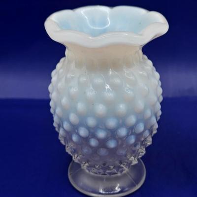 LOT 23K: Multiple Vintage Fenton Milk Glass Hobnail Pieces and More