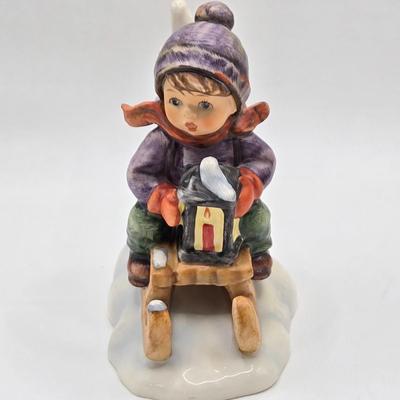 LOT 27D: Variety of Hummel Figurines Including Ride Into Christmas, School Boy, Happy Pastime, & Soloist