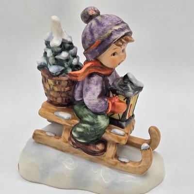 LOT 27D: Variety of Hummel Figurines Including Ride Into Christmas, School Boy, Happy Pastime, & Soloist
