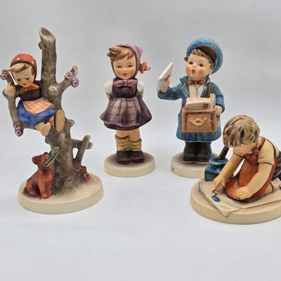LOT 29D: Goebel Hummel Figurines Including Which Hand, Postman, With Loving Greetings, Out of Danger