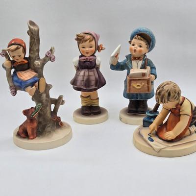 LOT 29D: Goebel Hummel Figurines Including Which Hand, Postman, With Loving Greetings, Out of Danger