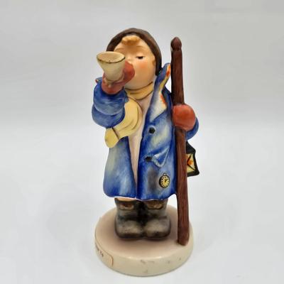 LOT 31D: Goebel Hummel Figurines Including Night Watchman, Little Pastry Cook, Little Hiker, Surprise AKA Hansel & Gretel, and Little...