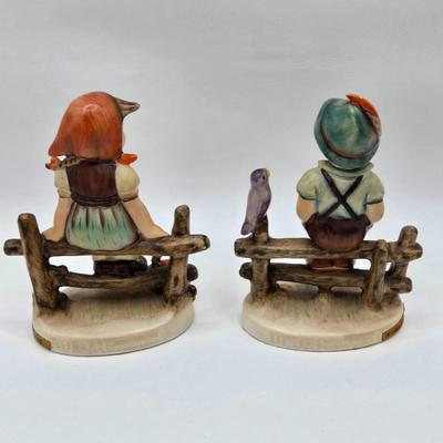 LOT 34D: Hummel Figurines Including Weary Wanderer, Favorite Pet, Just Resting, & Wayside Harmonies