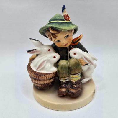LOT 35D: Hummel Figurines Including Home From Market, Playmates, A nap, Angel with Accordion AKA Joyous News