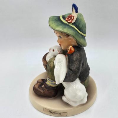 LOT 35D: Hummel Figurines Including Home From Market, Playmates, A nap, Angel with Accordion AKA Joyous News