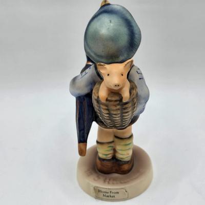 LOT 35D: Hummel Figurines Including Home From Market, Playmates, A nap, Angel with Accordion AKA Joyous News