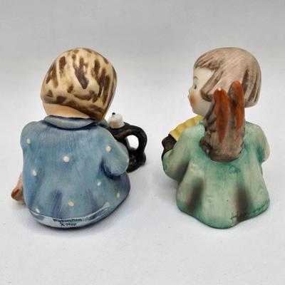 LOT 35D: Hummel Figurines Including Home From Market, Playmates, A nap, Angel with Accordion AKA Joyous News