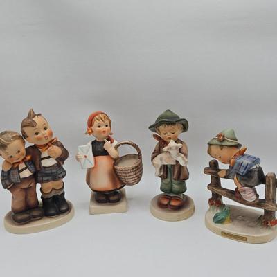 LOT 37D: Goebel Hummels Including Mediation Girl, Max and Moritz, Lost Sheep, and Retreat to Safety