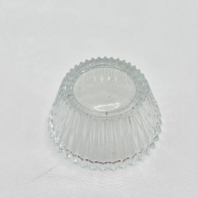 LOT 41D: MCM Vintage Cambridge Footed Shell Trinket Dishes and Salt Cellars with Crystal Shovels