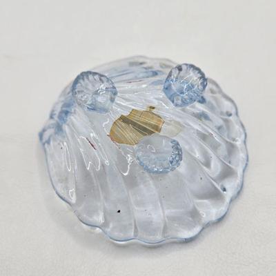 LOT 41D: MCM Vintage Cambridge Footed Shell Trinket Dishes and Salt Cellars with Crystal Shovels