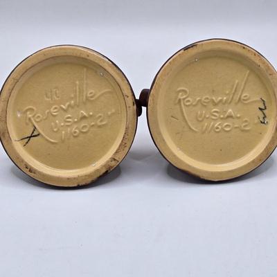 LOT 44D: Vintage Roseville Freesia Bowl and Candle Stick Holders