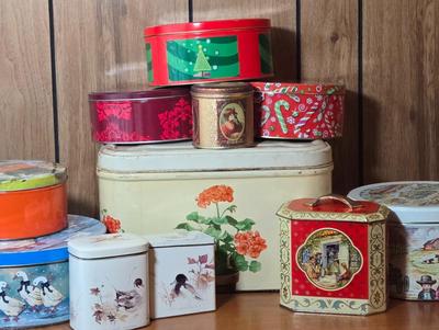 LOT 54M: Multiple Tins of all Sizes
