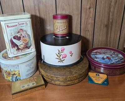 LOT 55M: Vintage Cake Tin, and More