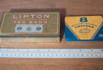 LOT 55M: Vintage Cake Tin, and More