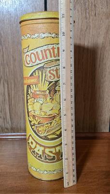 LOT 56M: Vintage Metal Picnic Basket, First Aid Tin, Jean Nate Powder Tin, and More