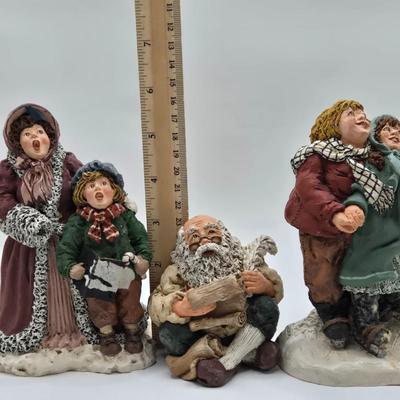 LOT 59D: June McKenna Santa Figurines
