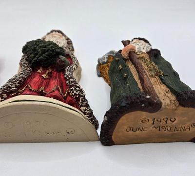 LOT 59D: June McKenna Santa Figurines