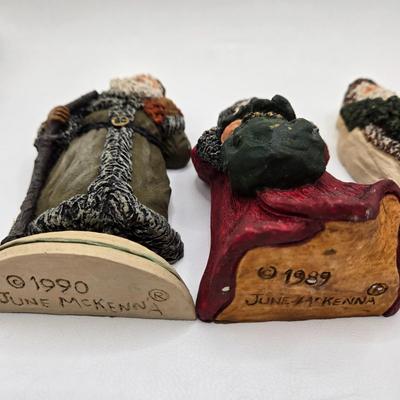 LOT 59D: June McKenna Santa Figurines