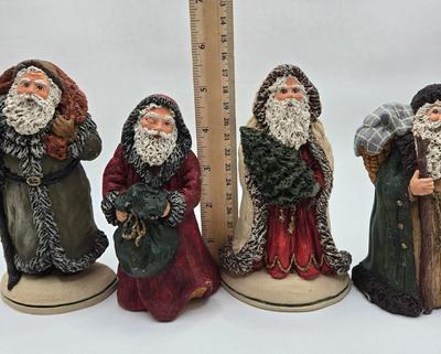 LOT 59D: June McKenna Santa Figurines