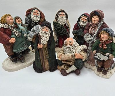 LOT 59D: June McKenna Santa Figurines