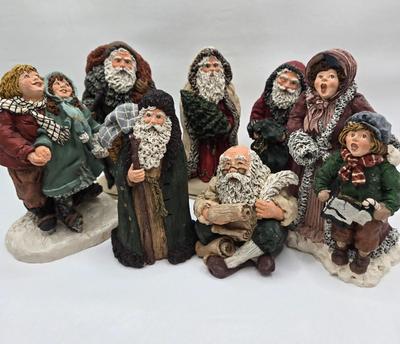 LOT 59D: June McKenna Santa Figurines