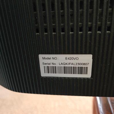 LOT 64L: Vizio TV with Remote and Wooden Table